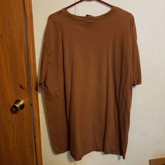 Caution Hunting Season Men's XL Brown Further Out Short Sleeve T-Shirt - Picture 2 of 4